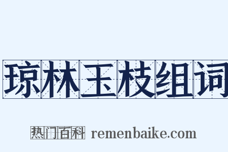 琼林玉枝组词是什么意思的图片